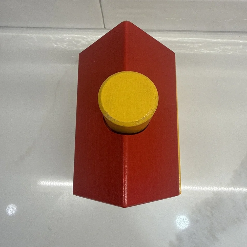 Vintage IKEA Primary Colors Wooden House Toy Puzzle 1980's-90's - Fast Shipping!